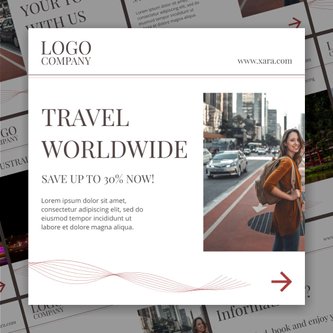 Free carousel travel template