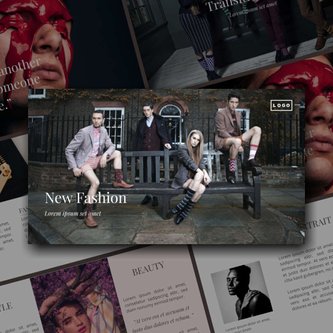 Free presentation new fashion template