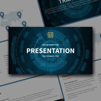 Free presentation online marketing template
