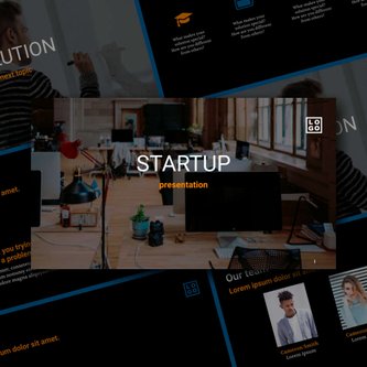 Free presentation startup template