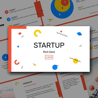 Free presentation startup pitch deck template