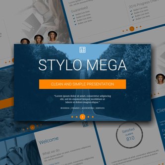 Free presentation stylo template