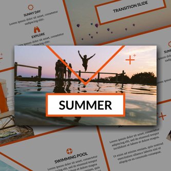 Free presentation summer template