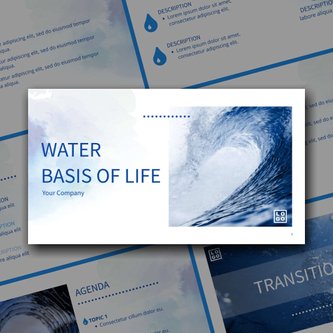 Free presentation water template