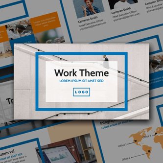 Free presentation work template