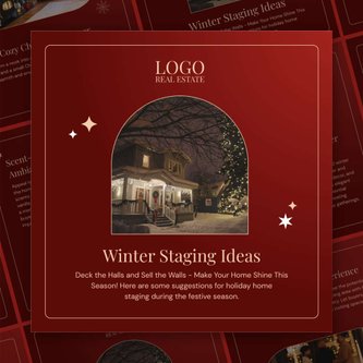 Free carousel winter staging ideas template