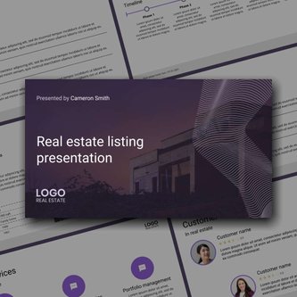 Free real estate – listing presentation – geometry template
